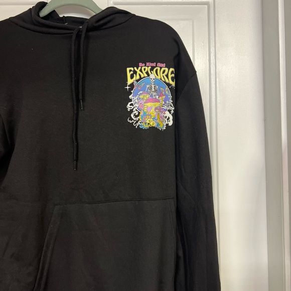 Explore Black Graphic Hoodie for Men - Picture 2 of 9